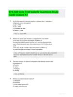 EPA 608 Core Test Sample Questions Study Guide Graded A+