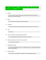 MIP Final EXAM +  QUESTIONS AND DETAILED ANSWERS |A+ GRADED|