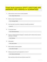 Finals Study questions GPSTC QUESTIONS AND ANSWERS 100% VERIFIED A+ GUARANTEED