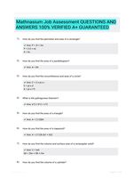 Mathnasium Job Assessment QUESTIONS AND ANSWERS 100% VERIFIED A+ GUARANTEED