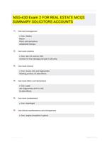 NSG-430 Exam 2 FOR REAL ESTATE  MCQS SUMMARY SOLICITORS  ACCOUNTS