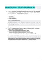 NURS 3610 Quiz 2 Study Guide Rated A+