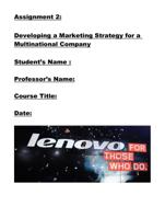 Assignment 2 Developing a Marketing Strategy