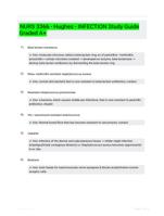 NURS 3366 - Hughes - INFECTION Study Guide Graded A+