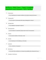 NURS-UL 3366 Exam 1 Bank Complete Questions and Answers 100% Verified