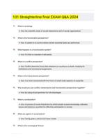 101 Straighterline final EXAM Q&A 2024