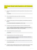 PO2 Exam Study Guide Questions with Solutions 2024