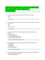 USNSCC Petty Officer 1st Class #5 QUESTIONS AND ANSWERS 100% VERIFIED A+ GUARANTEED