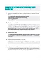 Ontario OIT study Manual Test Study Guide Graded A+