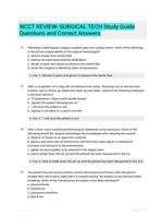 NCCT REVIEW- SURGICAL TECH Study Guide Questions and Correct Answers