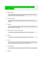 Scuba Diver Final Exam Study Guide (Latest 2024 / 2025 )