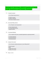 Glowacki & Sommers (RCIS Questions) Study Guide Questions and Correct Answers