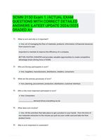 SCMN 3150 Exam 1 /ACTUAL EXAM QUESTIONS WITH CORRECT DETAILED ANSWERS |LATEST UPDATE 2024/2025 GRADED A+