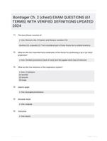 Bontrager Ch. 2 (chest) EXAM QUESTIONS (61 TERMS) WITH VERIFIED DEFINITIONS UPDATED 2024