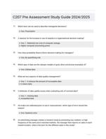 C207 Pre Assessment Study Guide 2024/2025