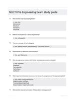 NOCTI Pre Engineering Exam study guide