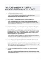 WGU D169 - Questions 97 CORRECTLY ANSWERED QUESTIONS LATEST UPDATE