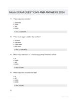 Mock Exam - Questions & Answers (Rated 97%) Best Update 2024