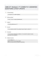 CMN 571 Module 2 77 CORRECTLY ANSWERED QUESTIONS LATEST UPDATE