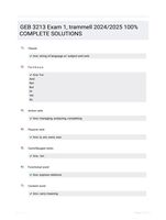 GEB 3213 Exam 1, trammell 2024/2025  100%  COMPLETE SOLUTIONS