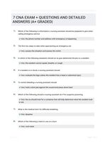 7 CNA EXAM +  QUESTIONS AND DETAILED ANSWERS |A+ GRADED|