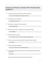 Arizona Contractor License CR-67 Study Guide Graded A+