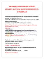 NR 509 MIDTERM EXAM WAS UPDATED 2024/2025 QUESTIONS AND ANSWERS GRADED A+ CHAMBERLAIN