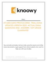 ATI MED SURG PROTOCORED FINAL EXAM UPDATED VERSION 2023 ACTUAL EXAM QUESTIONS AND ANSWERS TOP GRADE GUARANTEE