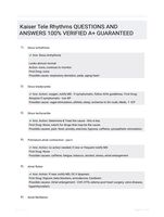 Kaiser Tele Rhythms QUESTIONS AND ANSWERS 100% VERIFIED A+ GUARANTEED