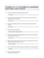 STUKENT CH 1-13 133 CORRECTLY ANSWERED QUESTIONS LATEST UPDATE