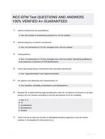 NCC-EFM Test QUESTIONS AND ANSWERS 100% VERIFIED A+ GUARANTEED