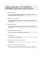 midterm.unitek term 1 247 CORRECTLY ANSWERED QUESTIONS LATEST UPDATE