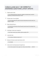 midterm.unitek term 1 68 CORRECTLY ANSWERED QUESTIONS LATEST UPDATE