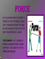 PHYSICS CHAPTER FORCE ppt presentation