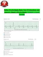 Relias Dysrhythmia Basic Test 35 Questions and Answers (BasicA Dysrhythmia) Graded A Latest Version