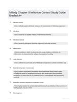 Milady Chapter 5 Infection Control Study Guide Graded A+