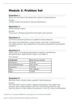 NURS 251 Module 3: Problem Set - Portage Learning