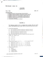 Class 12 Chemistry Preboard 1 paper