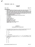 Class 12 Phyiscs Preboard paper