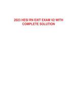 2020 HESI RN EXIT V3 FULL 160 ANSWERS