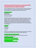 Fundamentals ATI Proctored Exam Study Guide EXAM 2025 QUESTIONS AND CORRECT ANSWER