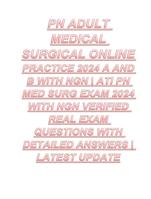 PN ADULT MEDICAL SURGICAL ONLINE