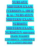 walden university nurs 6531 midterm exam