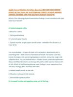 Aquifer Internal Medicine End of Case Questions