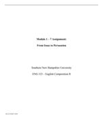 Module 1 “ 7 Assignment: From Issue to PersuasionSouthern Ne