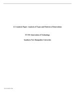 2-2 Analysis Paper: Analysis of Types and Patterns of Innova