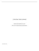 6-2 Short Paper: Auditory LocalizationSouthern New Hampshire