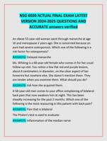 NSG 6020 ACTUAL FINAL EXAM LATEST  VERSION 2024-2025 QUESTIONS AND  ACCURATE answers verified