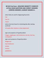 NR 565 Final Exam –2024/2025 NEWESTT!! COMPLETE  ACTUAL EXAM QUESTIONS AND CORRECT ANSWERS  (VERIFIED ANSWERS )