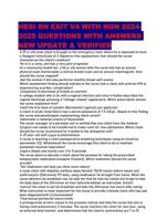 HESI RN EXIT V4 WITH NGN 2024-2025 QUESTIONS WITH ANSWERS NEW UPDATE & VERIFIED